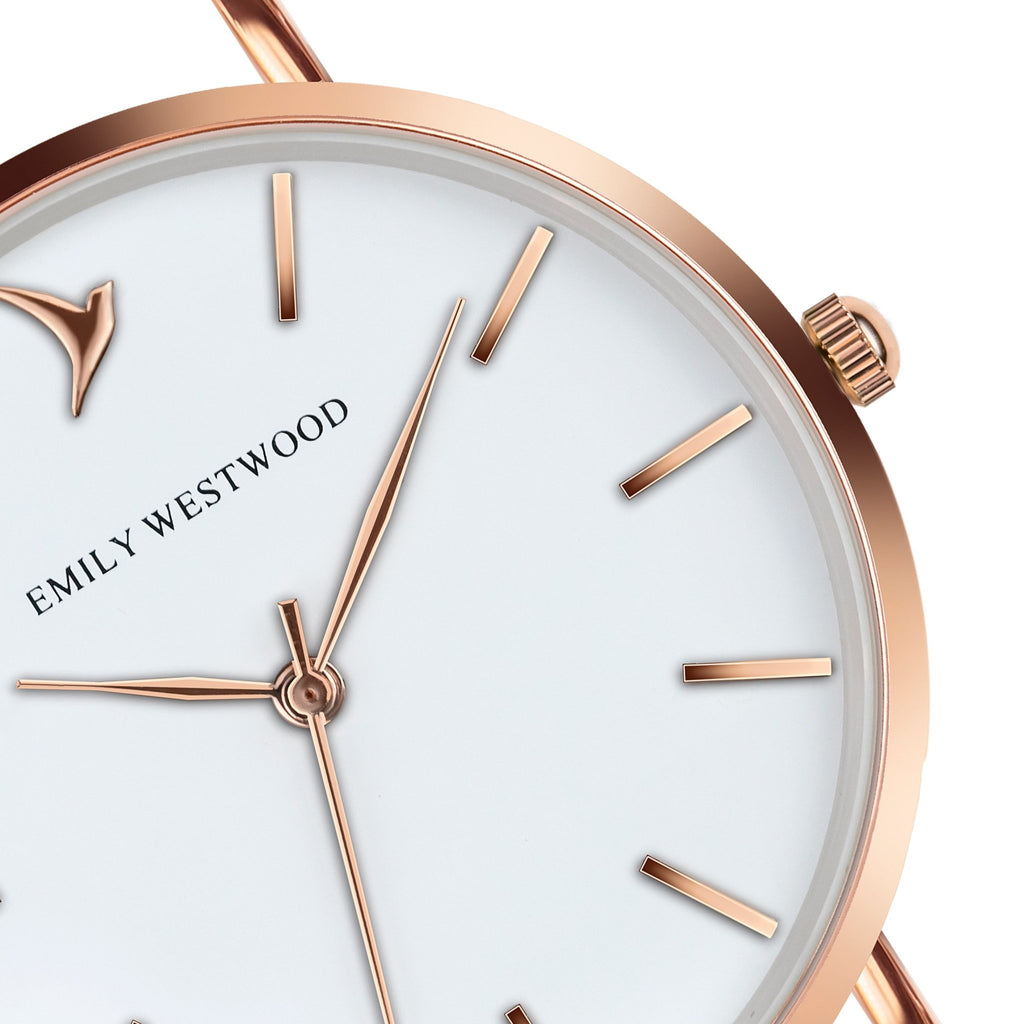 Gran Paradise Rose Gold Mesh Watch Emily Westwood